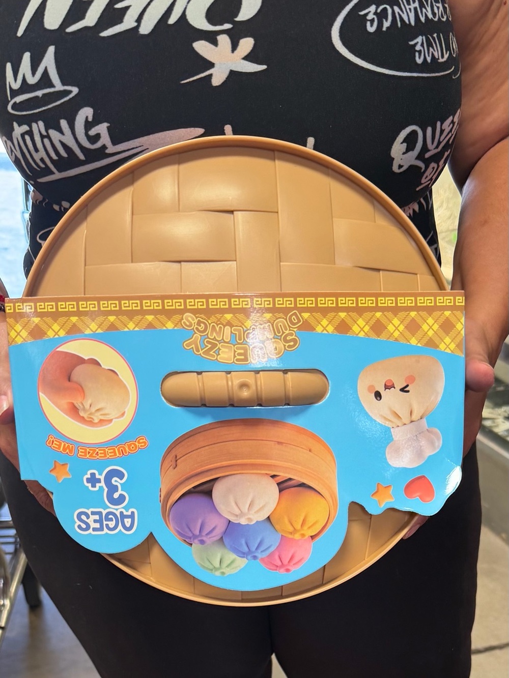 Squishy Dim Sum Steamer Play Set - Beige